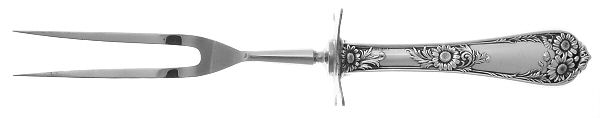 Wellesley (Sterling, 1912) Large Stainless-Prong Roast Carving Fork