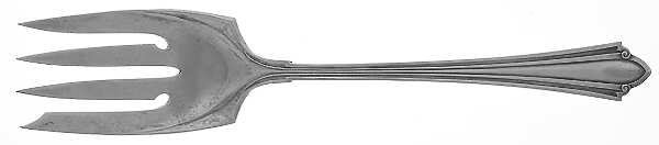 Westminster (Sterling, 1915) Medium Solid Cold Meat Serving Fork