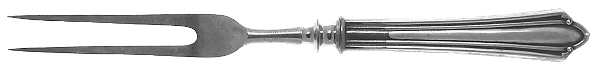 Westminster (Sterling, 1915) Small Steak Carving Fork with Stainless Prongs