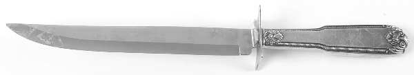 Whitehall-New (Sterling, 1938, No Monograms) Large Stainless Blade Roast Carving Knife