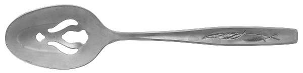 Whispering Leaves-Autumn Leaf (Stainless) Pierced Tablespoon (Serving Spoon)