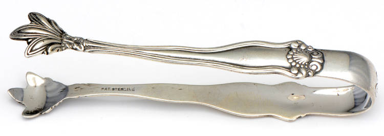 Winchester (Sterling, 1902, No Monograms) Bon Bon Tongs