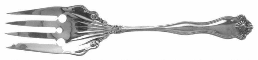 Winchester (Sterling, 1902, No Monograms) Medium Solid Cold Meat Serving Fork