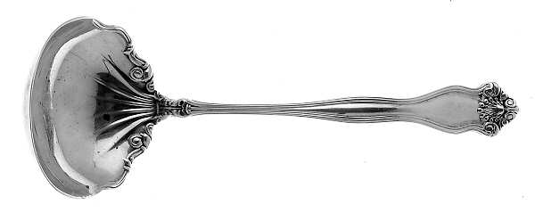 Winchester (Sterling, 1902, No Monograms) Solid Piece Cream Ladle