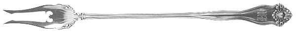 Winchester (Sterling, 1902, No Monograms) Long Handle Olive Fork