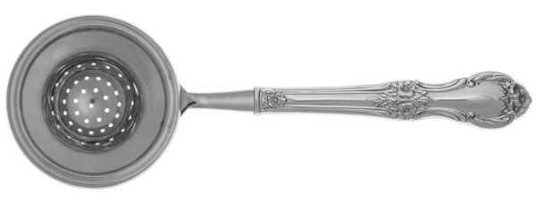Wild Rose-New (Sterling, 1948, New, No Monos) Tea Strainer Overcup Serving-Stainless Bowl HC