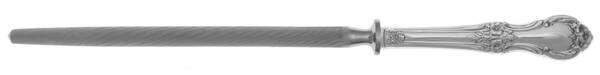 Wild Rose-New (Sterling, 1948, New, No Monos) Sharpener Knife with Steel Rod HC