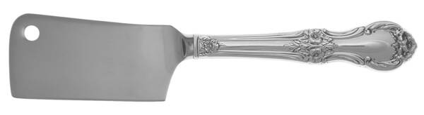 Wild Rose-New (Sterling, 1948, New, No Monos) Cheese Cleaver with Stainless Blade HC