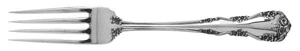 Wild Rose-Old-Rosalind (Sterling, 1908, No Monos) Fork