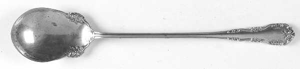 Wild Rose-Old-Rosalind (Sterling, 1908, No Monos) Large Lettuce Serving Spoon