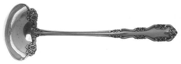 Wild Rose-Old-Rosalind (Sterling, 1908, No Monos) Mayonnaise Ladle