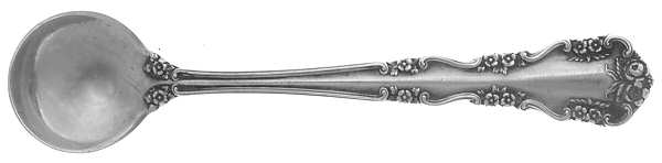 Wild Rose-Old-Rosalind (Sterling, 1908, No Monos) Master Salt Spoon