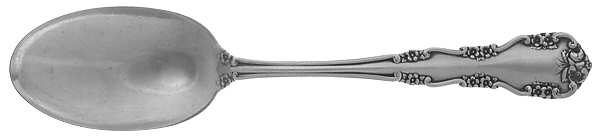 Wild Rose-Old-Rosalind (Sterling, 1908, No Monos) Dessert/Oval Soup Spoon