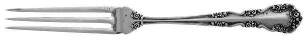 Wild Rose-Old-Rosalind (Sterling, 1908, No Monos) Strawberry Fork