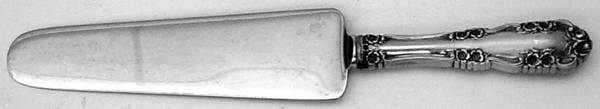 Wild Rose-Old-Rosalind (Sterling, 1908, No Monos) Cake Server with Stainless Blade