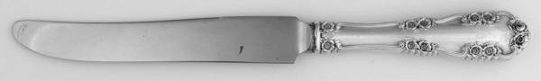 Wild Rose-Old-Rosalind (Sterling, 1908, No Monos) New French Hollow Knife
