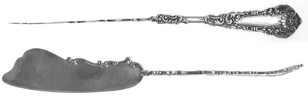 Yale I (Silverplate, 1894) Flat Twisted Handle Master Butter Knife