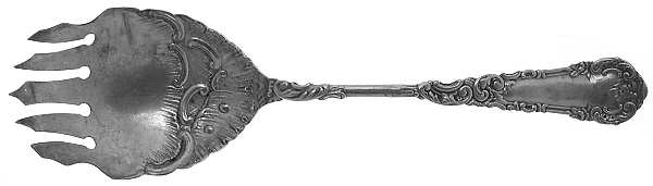 Yale I (Silverplate, 1894) Vegetable Serving Fork (Solid)