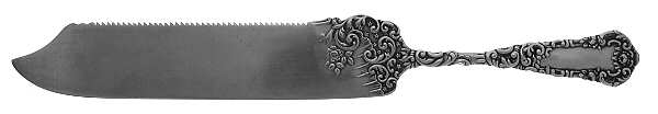 Yale I (Silverplate, 1894) Cake Saw Solid Piece