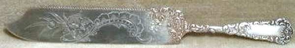 Yale I (Silverplate, 1894) Solid Bright Cut Cake Saw