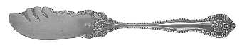 York (Silverplate, 1900) Flat Handle Butter Spreader