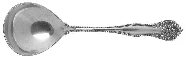 York (Silverplate, 1900) Round Bowl Soup Spoon (Bouillon)