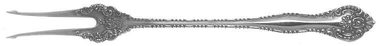 York (Silverplate, 1900) Short Handle Pickle/Olive Fork