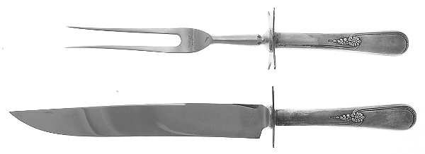 Youth (Silverplate, 1940) Large 2-Piece Roast Carving Set w/Stainless Blade