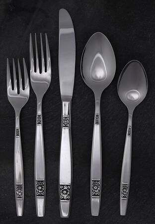 INR45 (Stainless) 5 Piece Place Setting by Interpur