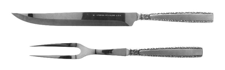 IMI77 (Stainless) Large 2-Piece Roast Carving Set w/Stainless Blade