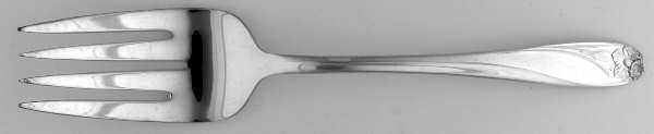 Daffodil (Silverplate, 1950) Medium Solid Cold Meat Serving Fork