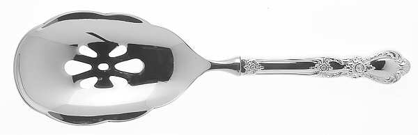 Heritage (Silverplate, 1953) Pierced Rice Spoon with Stainless Bowl