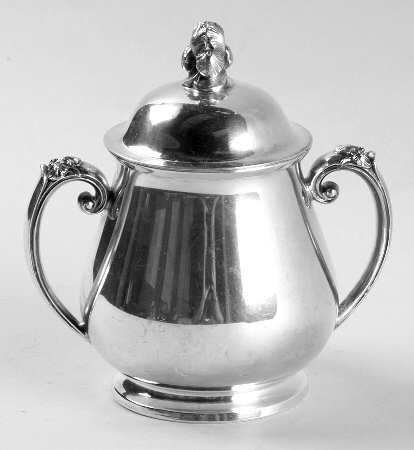 Silver Iris (Silverplate Hollowware) Sugar Bowl & Lid