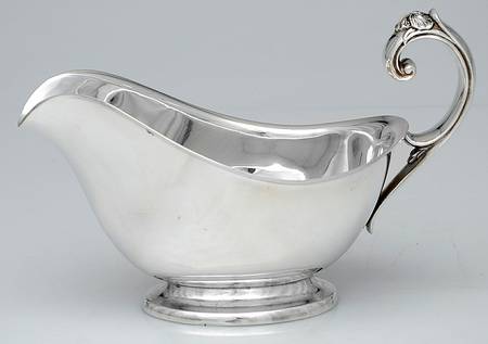 Silver Iris (Silverplate Hollowware) Plated Gravy Boat No Underplate