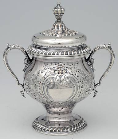 St. James-Chased (Silverplate, Hollowware) Sugar Bowl & Lid