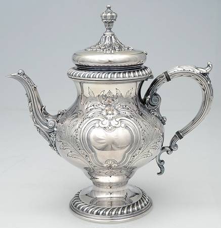 St. James-Chased (Silverplate, Hollowware) Teapot