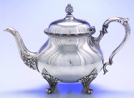 Du Barry-Floral Border (Silver, Hollowware, Wbswcx) Teapot