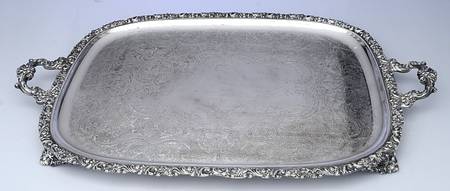Du Barry-Chased (Silverplate, Hllwr, Websterwlcx) 24" Complimentary Waiter Tray