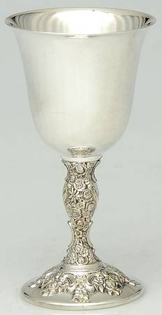 Du Barry-Chased (Silverplate, Hllwr, Websterwlcx) Silverplate Wine Goblet