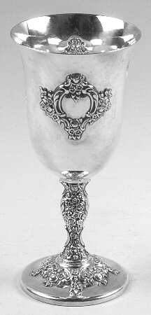 Du Barry-Chased (Silverplate, Hllwr, Websterwlcx) Water Goblet
