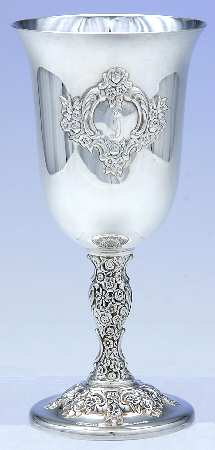 Du Barry-Chased (Silverplate, Hllwr, Websterwlcx) Water Goblet