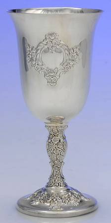 Du Barry-Chased (Silverplate, Hllwr, Websterwlcx) Water Goblet