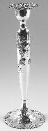 Vintage-Chased (Silverplate, Hollowware) 11" Candlestick