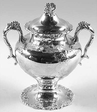 Vintage-Chased (Silverplate, Hollowware) Sugar Bowl & Lid