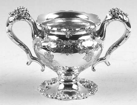 Vintage-Chased (Silverplate, Hollowware) Silverplate Mini Open Sugar