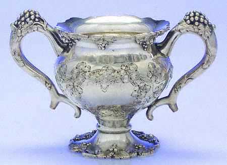 Vintage-Chased (Silverplate, Hollowware) Silverplate Mini Open Sugar