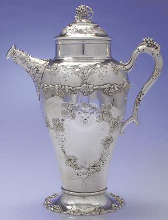 Vintage-Chased (Silverplate, Hollowware) Silverplate Martini Shaker