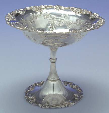 Vintage-Chased (Silverplate, Hollowware) Medium Silverplate Compote