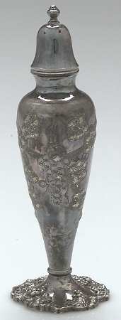 Vintage-Chased (Silverplate, Hollowware) Pepper Shaker