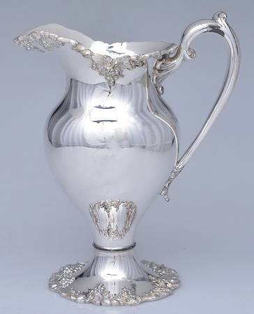 Vintage-Plain (Silverplate, Hollowware) Silverplate Water Pitcher